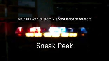 Sneak Peek at a Code 3 MX7000 restoration with custom 2 speed rotators