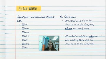 Nonrestrictive Grammar Lesson