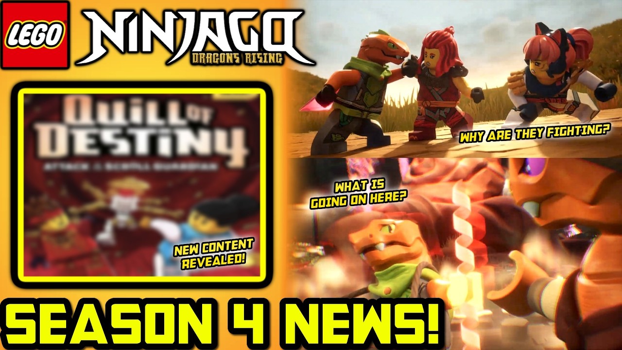Никто не сможет объяснить эти сцены из 4 сезона... 🐍 И другие новости о 4 сезоне Ninjago Dragons ...