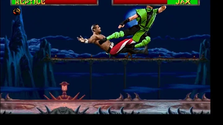 Mortal Kombat 2 Reptile playthrough on VERY HARD (no continues)