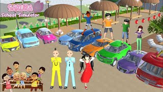 Sakura Yuta Kumpulin Mobil Sesuai Warna Baju Upin Ipin \u0026 Kawan - Kawan || Sakura School Simulator