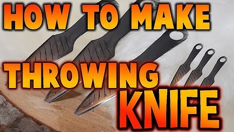 How to make a throwing knife without power tools