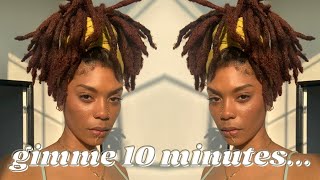 ✨QUICK REAL-TIME BEGINNER FRIENDLY WRAP LOC STYLE ON 61THICK SEMI-FREEFORM LOCS |  thequalityname✨