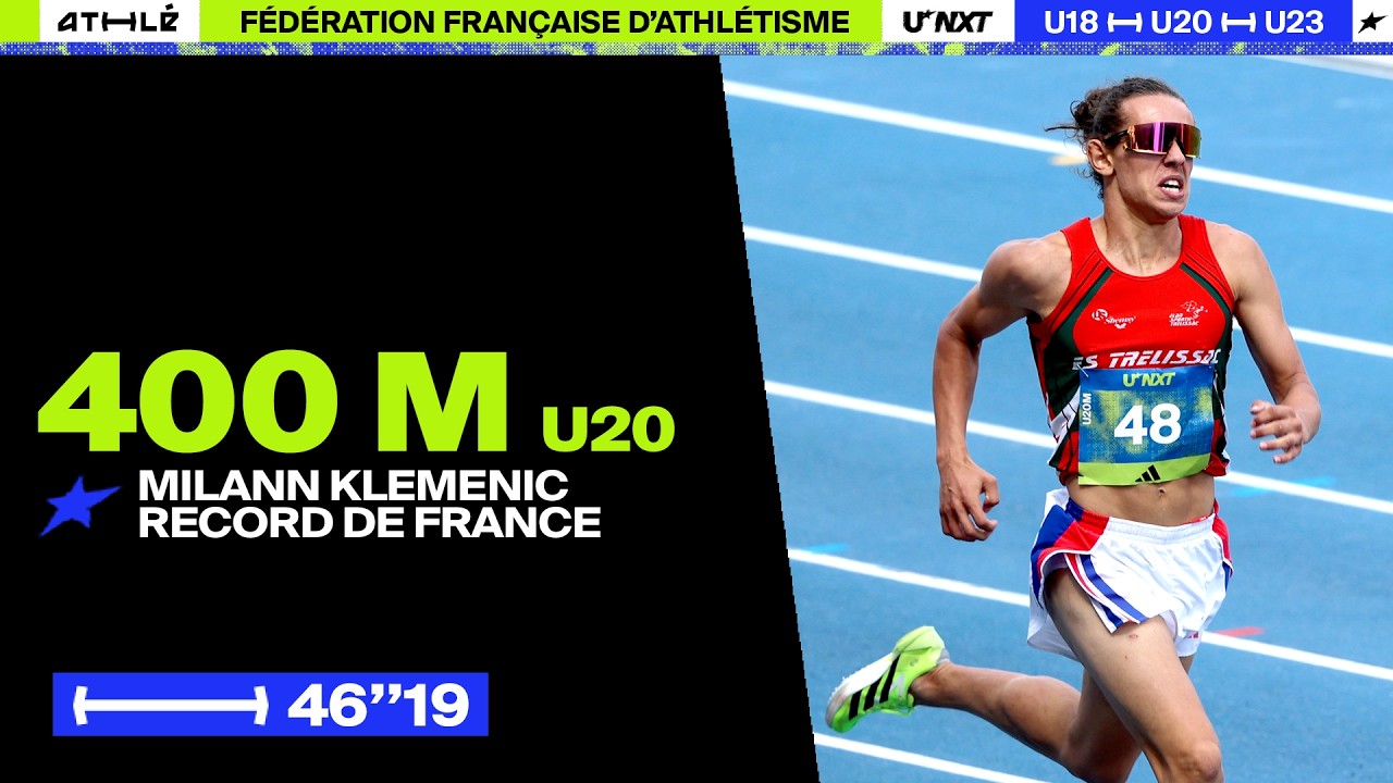 Milann Klemenic s'offre le record de France U20 du 400 m lors des séries ! | Paris 2026
