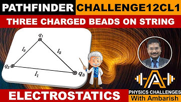 PATHFINDER| ELECTROSTATICS| CHALLENGE YOUR UNDERSTANDING 1| THREE BEADS ON STRING| IPHO| JEE ADVANCE