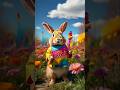Happy Holi 🎉 // Rabbit anime video // #youtubeshorts #holi
