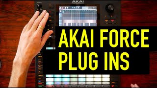 Celebrity AKAI FORCE // making a beat using PLUG-INS Wealth