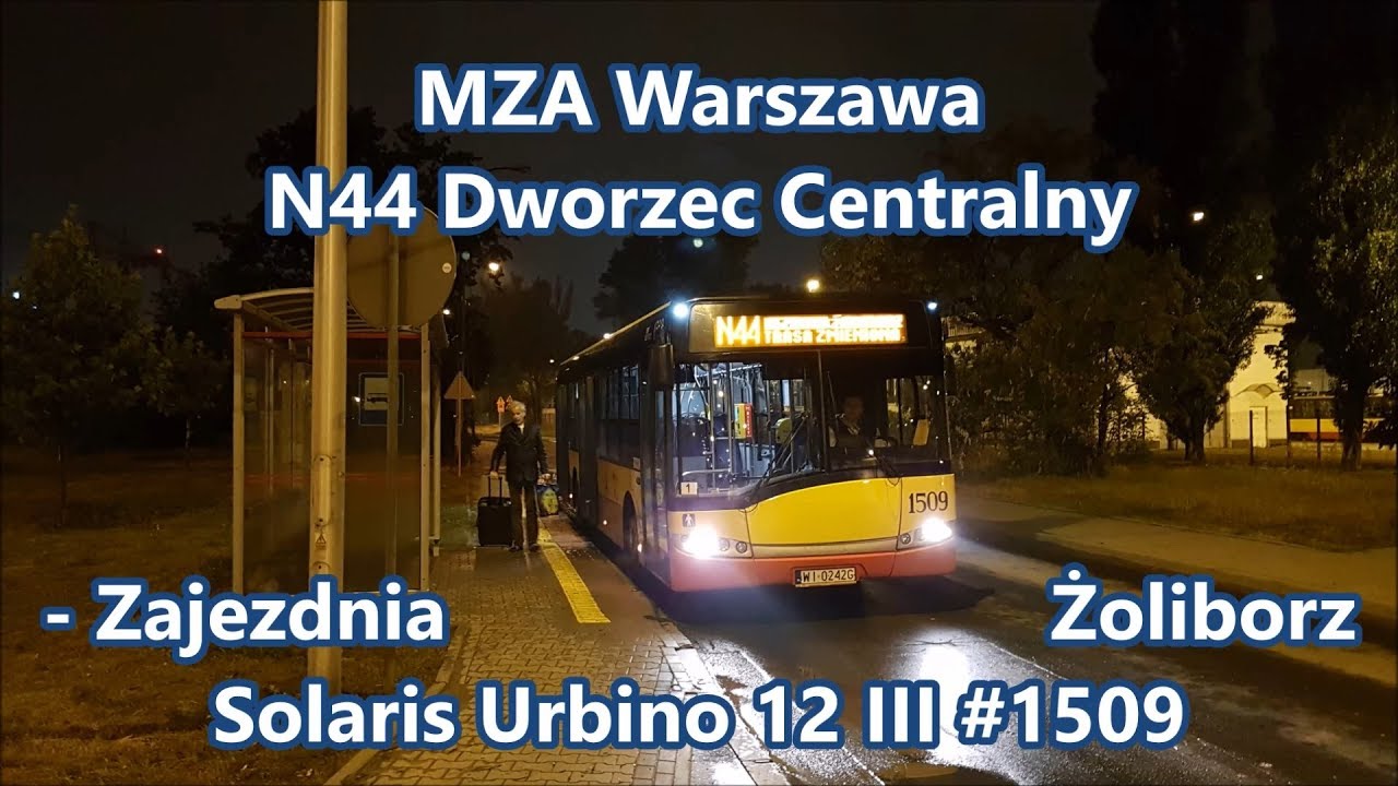 MZA Warszawa - linia N44, Solaris Urbino 12 III #1509