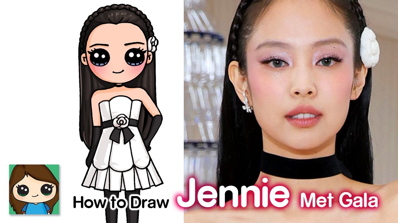 How to Draw Jennie BlackPink Met Gala YouTube