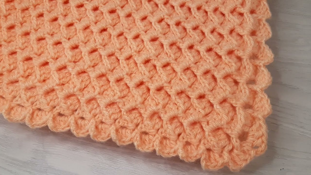 Узор для пледа крючком. Часть1. Crochet