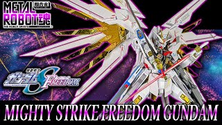 METAL ROBOT Spirits Mighty Strike Freedom Gundam Posing Review! [Proud Defender & Effect Parts Se... screenshot 3
