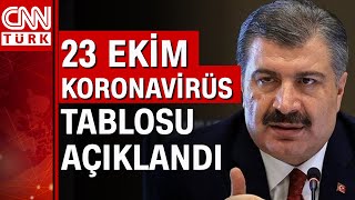 23 Ekim Koronavirüs Tablosu Ve Vaka Sayısı Sağlık Bakanlığı Tarafından Açıklandı