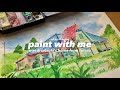 Painting mei  satsukis home from totoro  w relaxing music