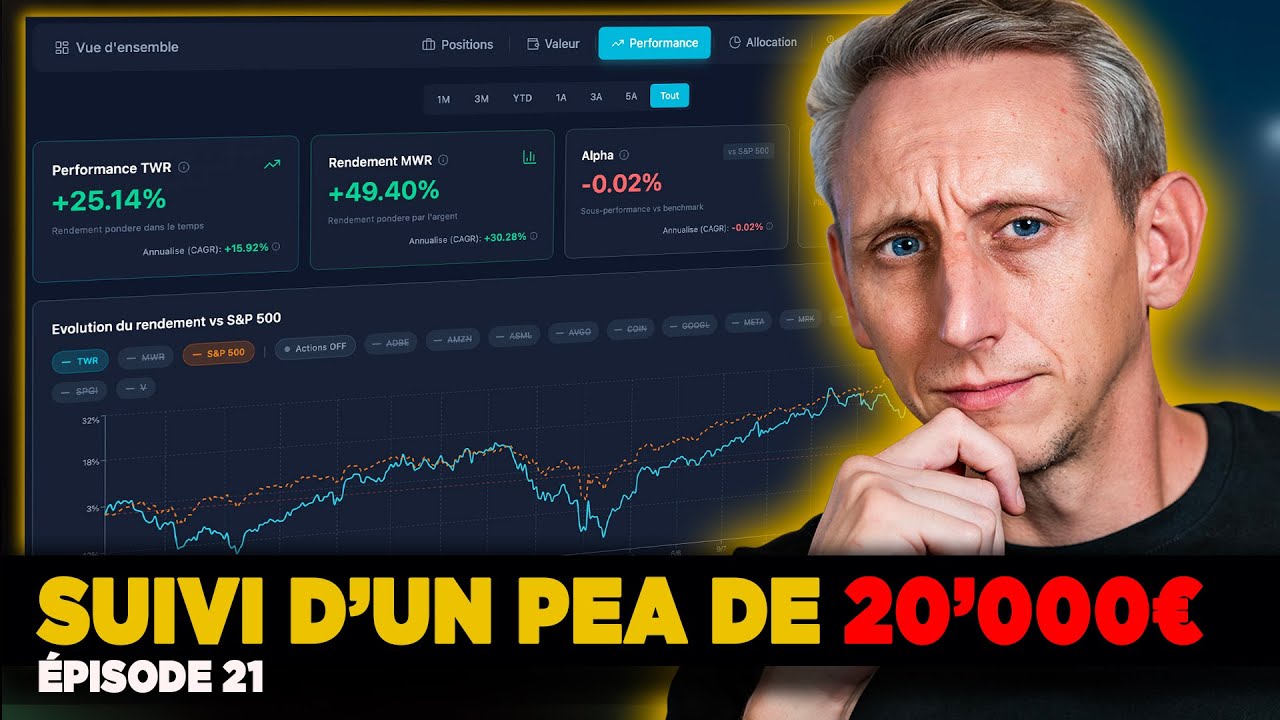 Suivi de mon PEA de 20'000 € | Janvier 2026