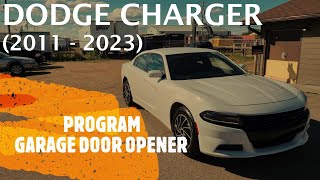 Dodge Charger - HOW TO PROGRAM HOMELINK GARAGE DOOR OPENER (2011 - 2023) by QuiteAlright 285 views 3 weeks ago 3 minutes, 22 seconds