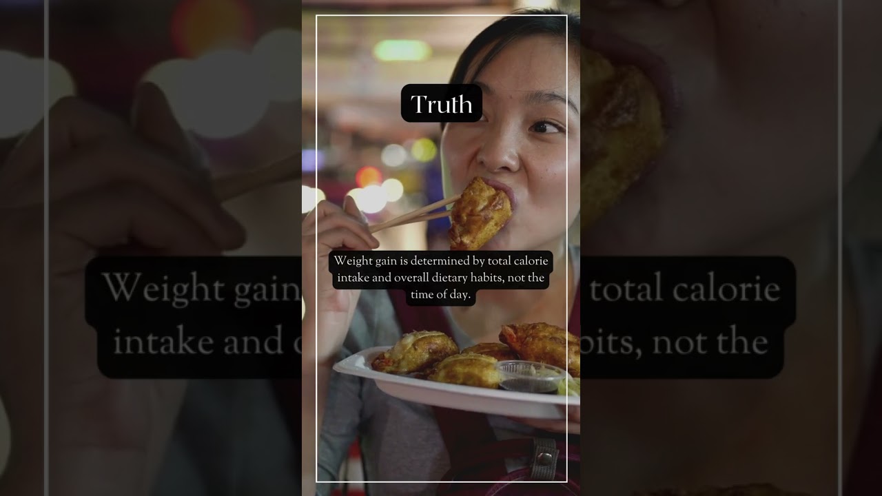 Myth: Late night snacking leads to weight gain