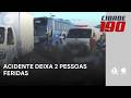 Acidente entre motos e carro deixa duas pessoas feridas | Cidade 190