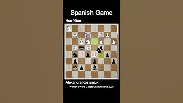 Hou Yifan vs Alexandra Kosteniuk - Spanish Game