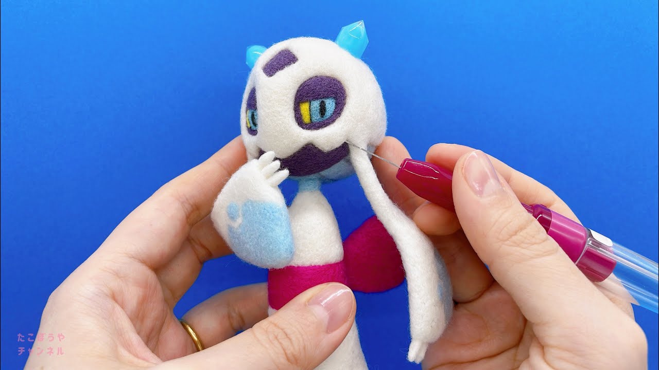 ポケモン】ユキメノコ作ってみた／How to make Froslass【羊毛フェルト