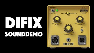 DIFIX Sound demo with Electric Guitar and Bass