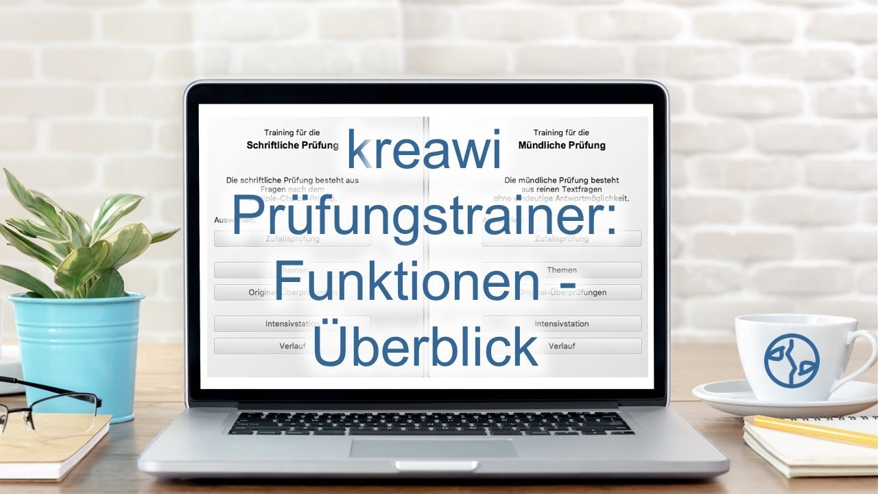 kreawi Prüfungstrainer: Funktionen - Überblick
