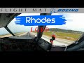 Rhodes landing Boeing 737-800 4K
