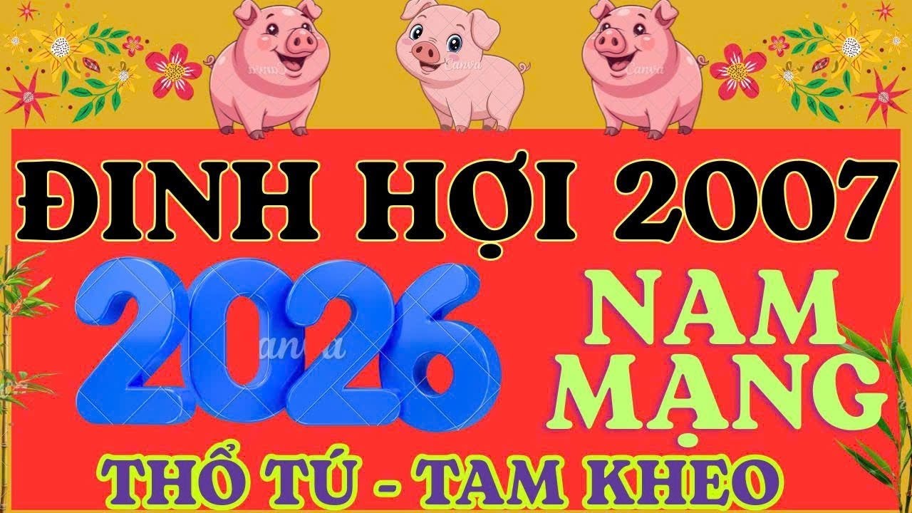 Tử vi tuổi Đinh Hợi 2007 Nam mạng năm Bính Ngọ 2026 - Sao Thổ Tú - Hạn Tam Kheo #tuvi #tuvituoihoi 