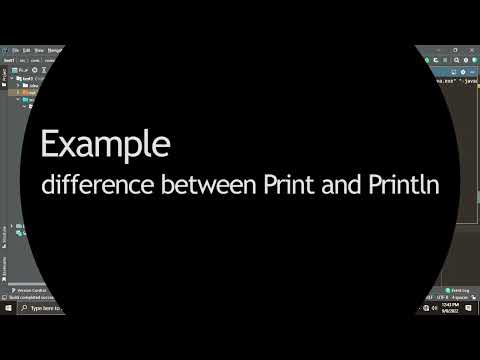 Display output with print function in java.