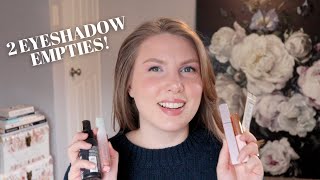 I finished TWO eyeshadows! | Makeup Empties with Tracked Uses | #TooMuchTrash