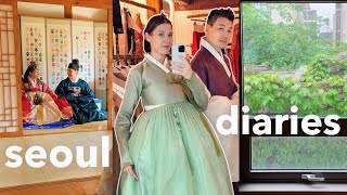 Seoul Diaries Wedding Hanbok Photoshoot Bts Rainy Spring Days Chill Picnic Life In Korea