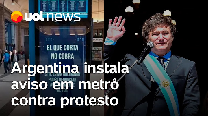 Argentina instala aviso em metrô contra protesto: 'Quem bloqueia, não recebe'