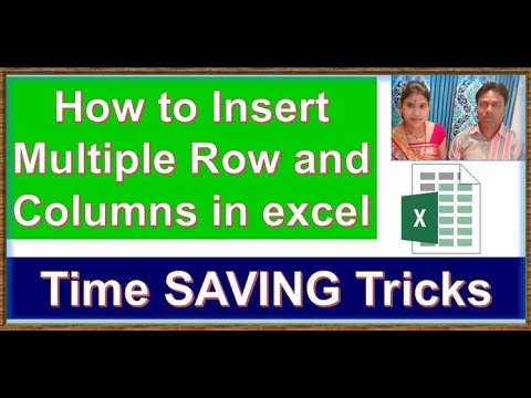 excel superfast tricks insert rows and columns| How to Insert Multiple Row and Columns in excel