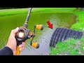 Catching GIANT Bass in SMALL Ponds (Bed Fishing)