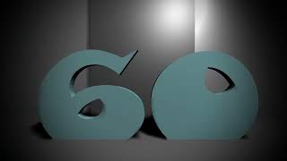 60 seconds countdown my fonts