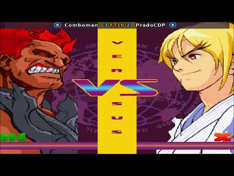 Fightcade 👊 Street Fighter Alpha 3 👊🏾 Comboman 🇧🇷 Vs PradoCDP 🇧🇷 FT10 👊
