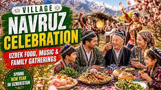 Village Navruz Celebration | Uzbek Food, Music & Family Gatherings