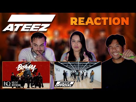 FIRST TIME reacting to ATEEZ BOUNCY M/V & Dance Practice!