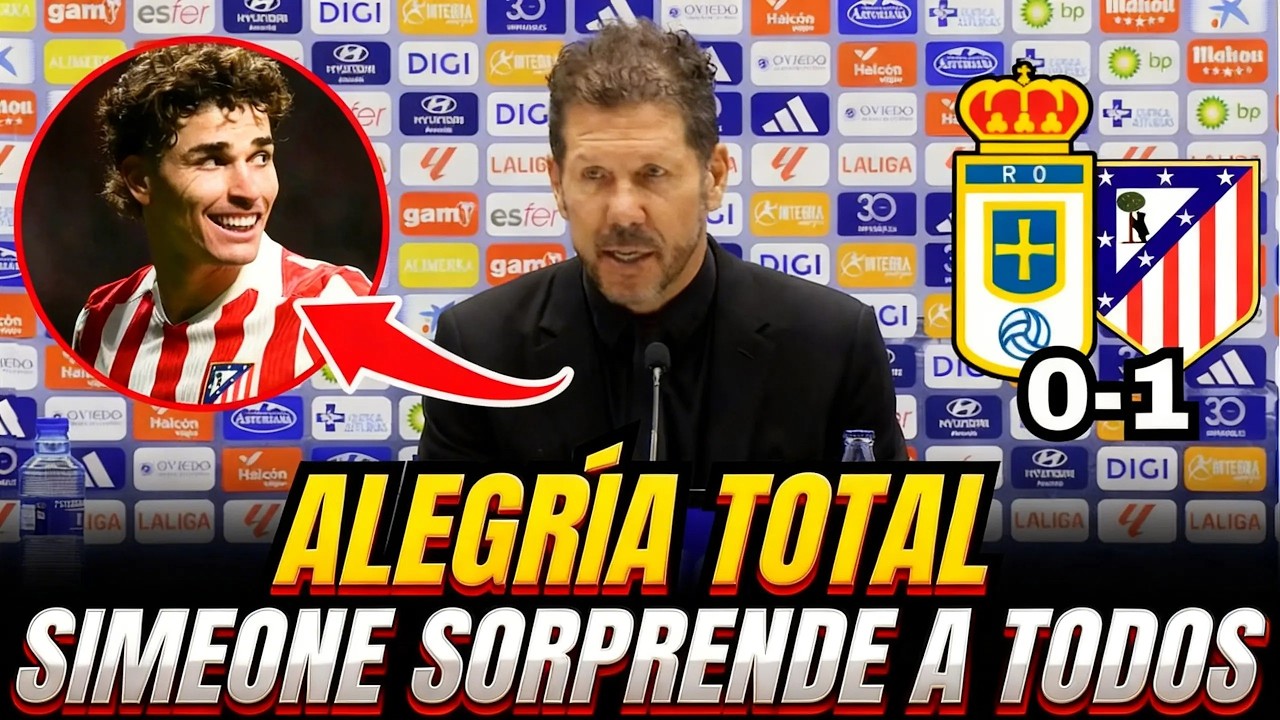 💥 SIMEONE EXPLOTA DE ALEGRÍA POR JULIÁN EN RUEDA DE PRENSA TRAS EL ATLÉTICO 1-0 OVIEDO