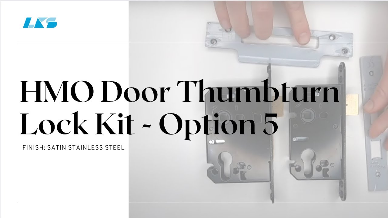 HMO Door Thumbturn Lock Kit - Option 5 - LKS lockandkeyshop.co.uk - YouTube