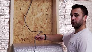 Wall - How to insert electric wires through HYBRIS