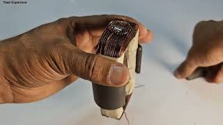 How to turn microwave transformer coil into 40kw Self Running Machine