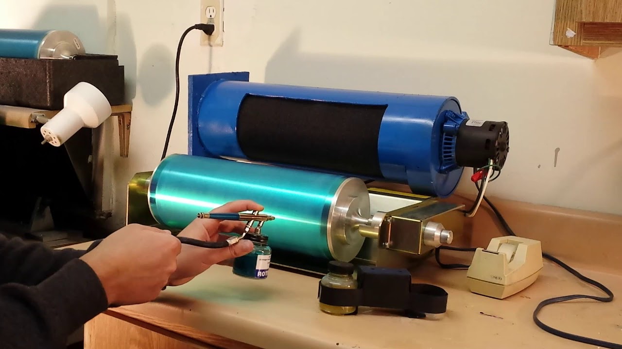 Coating large drums with Rotby Drum Coating YouTube