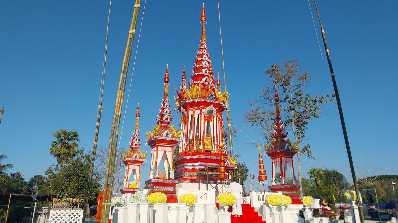 พิธีอาราธนาสรีระสังขารหลวงพ่อพระครูวิธานพัฒนสุนทร วัดท่าแหนลำปาง