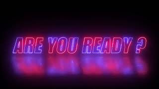 Are You Ready? Neon Sign Reveal Cyberpunk Glow Text Intro 4K Gaming Opener