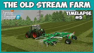 Немного травы на сенаж. Нужно крутится // The Old Stream Farm - Timelapse #5 // Farming Simulator 22