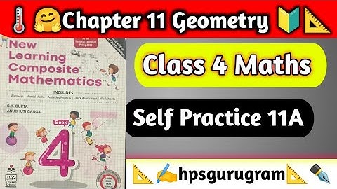 Class 4 Maths Chapter 11 Geometry Self Practice 11A | Chapter 11 Geometry|Class 4 Maths|hpsgurugram