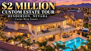 Inside a $2M Custom Estate in Henderson, Nevada / Double Gated, Resort Backyard & RV Garage