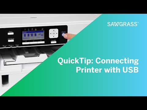 QuickTip: How to Connect Your Sawgrass Printer via USB