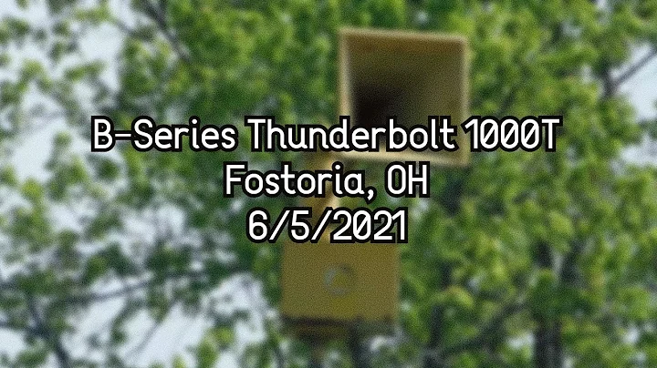 B-Series Federal Signal Thunderbolt 1000T Siren Test | Full Alert | Fostoria, OH | 6/5/2021