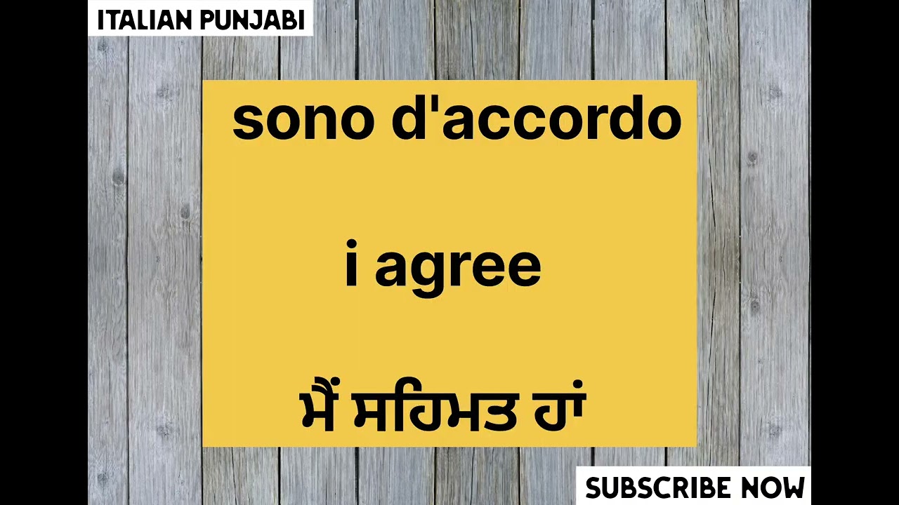 Learn🇮🇹Italian Language In Punjabi ||Sentences (DailyUses EasyWords) #italianlanguagelearning #study